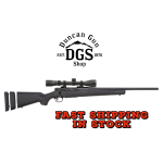 Mossberg 28027 Patriot Super Bantam 6.5 Creedmoor Caliber with 5+1 Capacity, 20 Fluted Barrel, Blued Metal Finish & Black Synthetic Stock Right Hand (Youth) Includes 3-9x40mm Scope