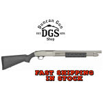 Mossberg 50767 590A1 Tactical 12 Gauge 3 6+1 18.50 Cylinder Bore Barrel Silver Marinecote Rec Black Synthetic Stock Right Hand Includes M-LOK Handguard