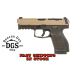 HK 81001194 VP9A1 K Compact 9mm Luger 15+1 4.09” Black Flat Dark Earth