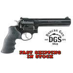 Ruger 1704 GP100  Medium Frame 357 Mag 6rd 6 Blued Alloy Steel Barrel, Cylinder & Frame, Hogue Monogrip, Transfer Bar Safety, Exposed Hammer