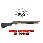 Mossberg 50781 590 Thunder Ranch 12 Gauge 5+1 3 18.50 Cylinder Bore, Patriot Brown Barrel/ Optic Cut Rec, Black Synthetic Furniture, Fiber Optic Sight