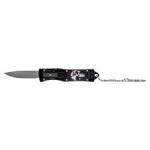 MC OTF KEYCHAIN KNIFE BLK SKULL