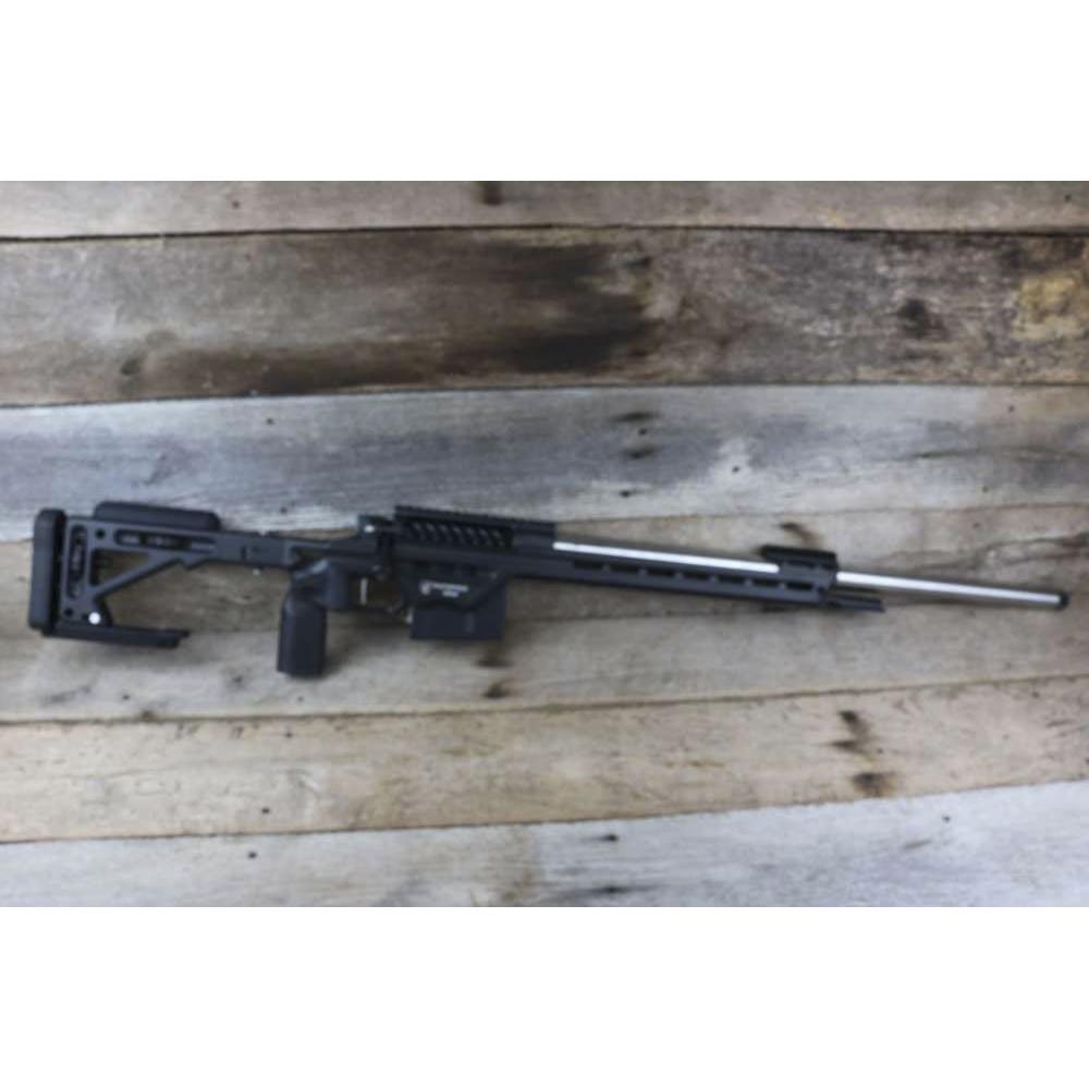 MASTERPIECE ARMS PMR PRO II LA 7PRC RH BLK MPA ACTION 26" POLISHED BRL ESR CHASS FOLD STOCK BLK