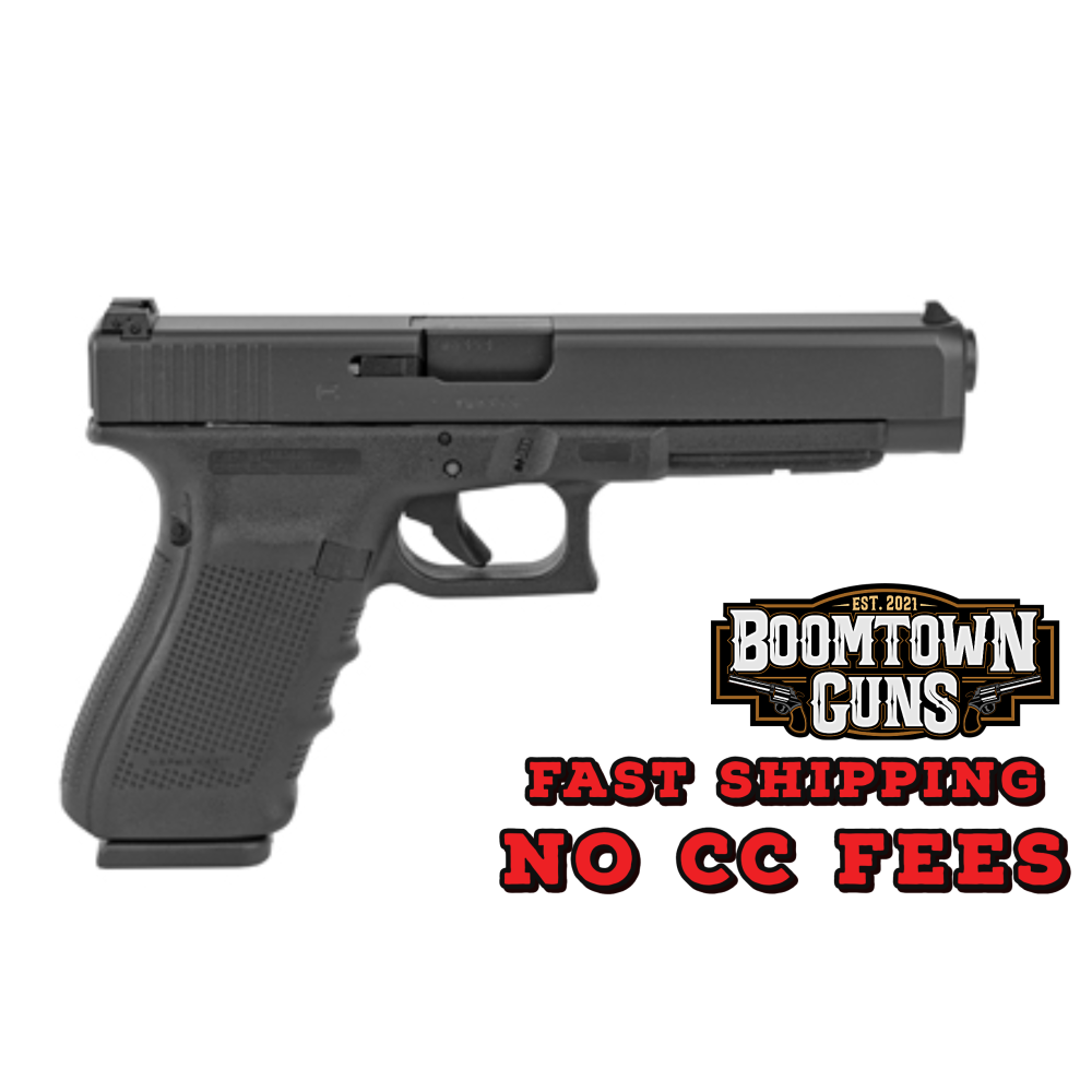 Glock PG4130103 G41 Gen4 Competition 45 ACP 13+1 5.31 Barrel, Black Frame & Slide, Finger Grooved Rough Texture Grip, Modular Backstrap, Reversible Mag. Catch, Safe Action Trigger
