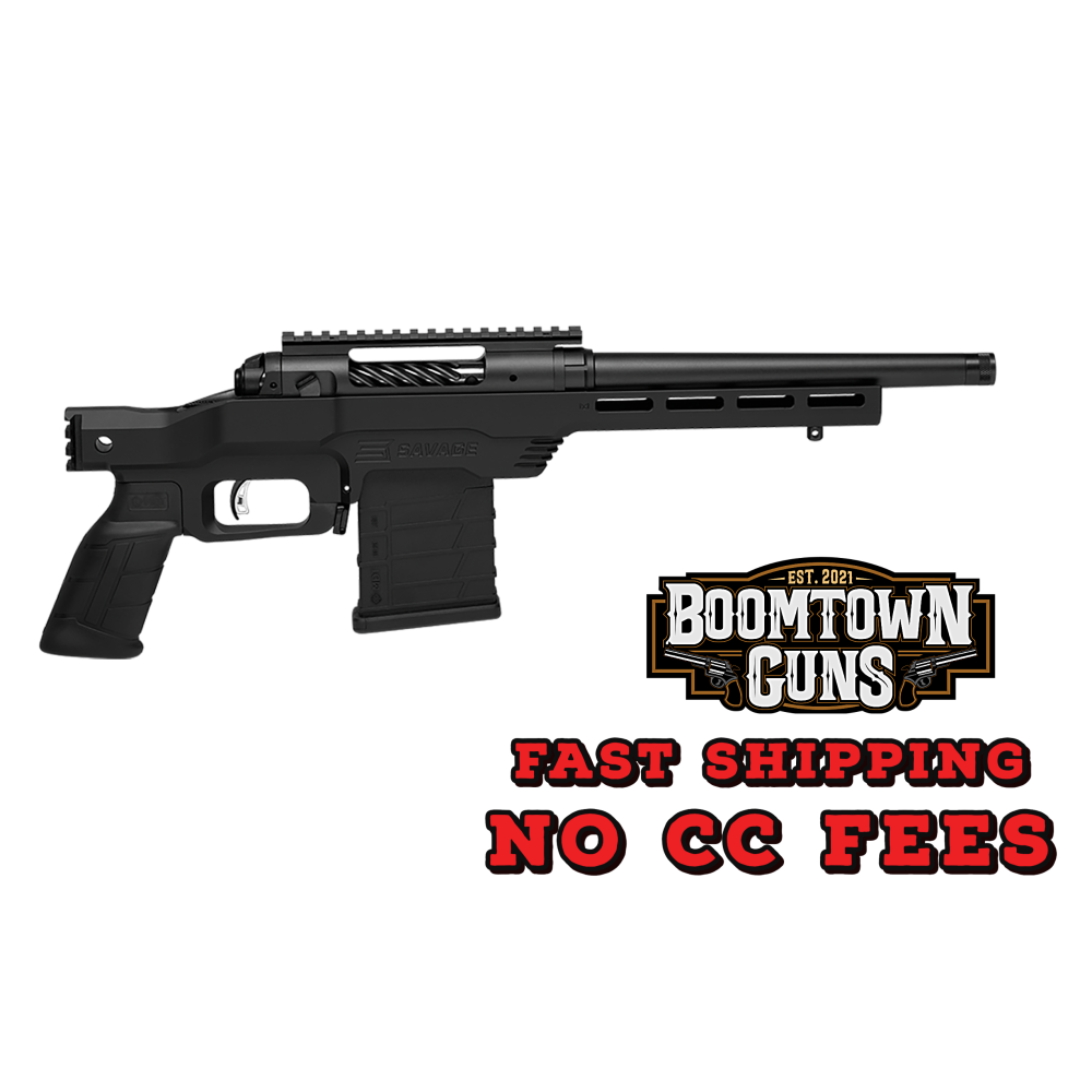 Savage Arms 57800 110 PCS 300 Blackout 10+1 10.50 Matte Black Carbon Steel/ Black Rubber Grips Left Hand