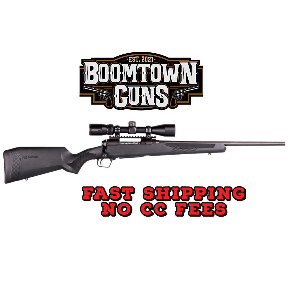 Savage Arms 57313 110 Apex Hunter XP 30-06 Springfield 4+1 22, Matte Black Metal, Synthetic Stock, Vortex Crossfire II 3-9x40mm Scope