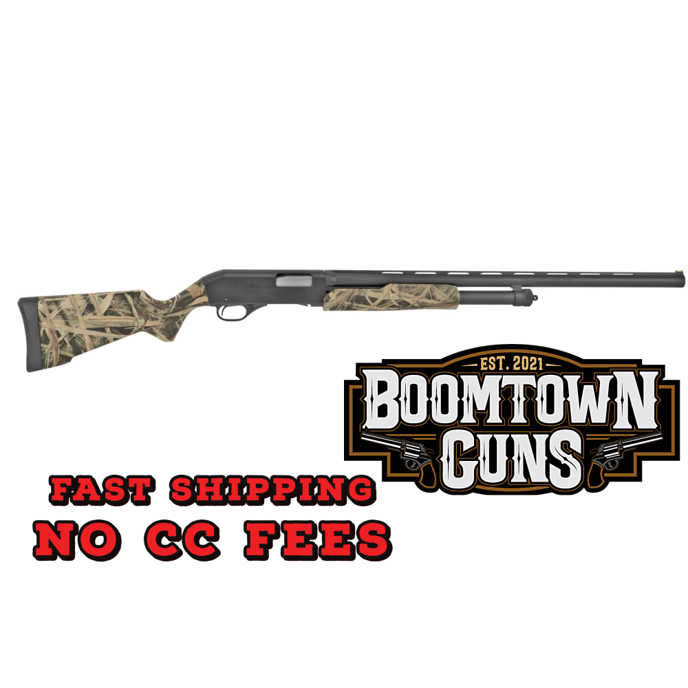 Stevens 22563 320 Field Compact 12 Gauge 3 5+1 26 Matte Black Vent Rib Barrel, Matte Black carbon Steel Receiver, Mossy Oak Shadow Grass Blades, Ambidextrous Includes Modified Choke Tube