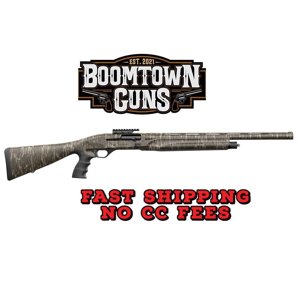 Retay USA GORTRPGBL24 Gordion Turkey 12 Gauge 24 Barrel 4+1 3, Mossy Oak New Bottomland, Fixed Pistol Grip Stock, Fiber Optic Sight
