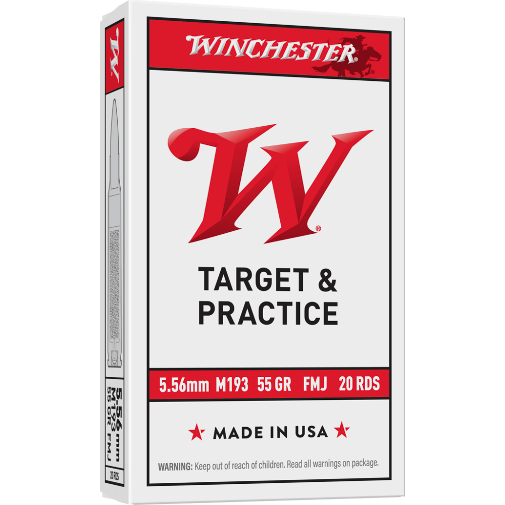 WIN 5.56 FMJ 55GR 20RND BOX WM193K