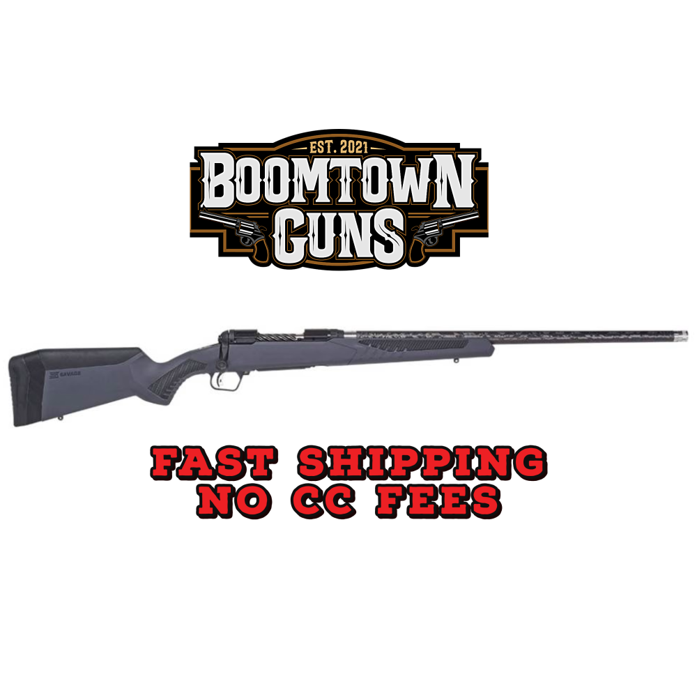Savage Arms 58321 110 UltraLite 7mm BC 4+1 20 Carbon Fiber Threaded Barrel, Black Melonite Drilled & Tapped Stainless Steel Receiver, Adj AccuStock Gray Synthetic Stock, Right Hand