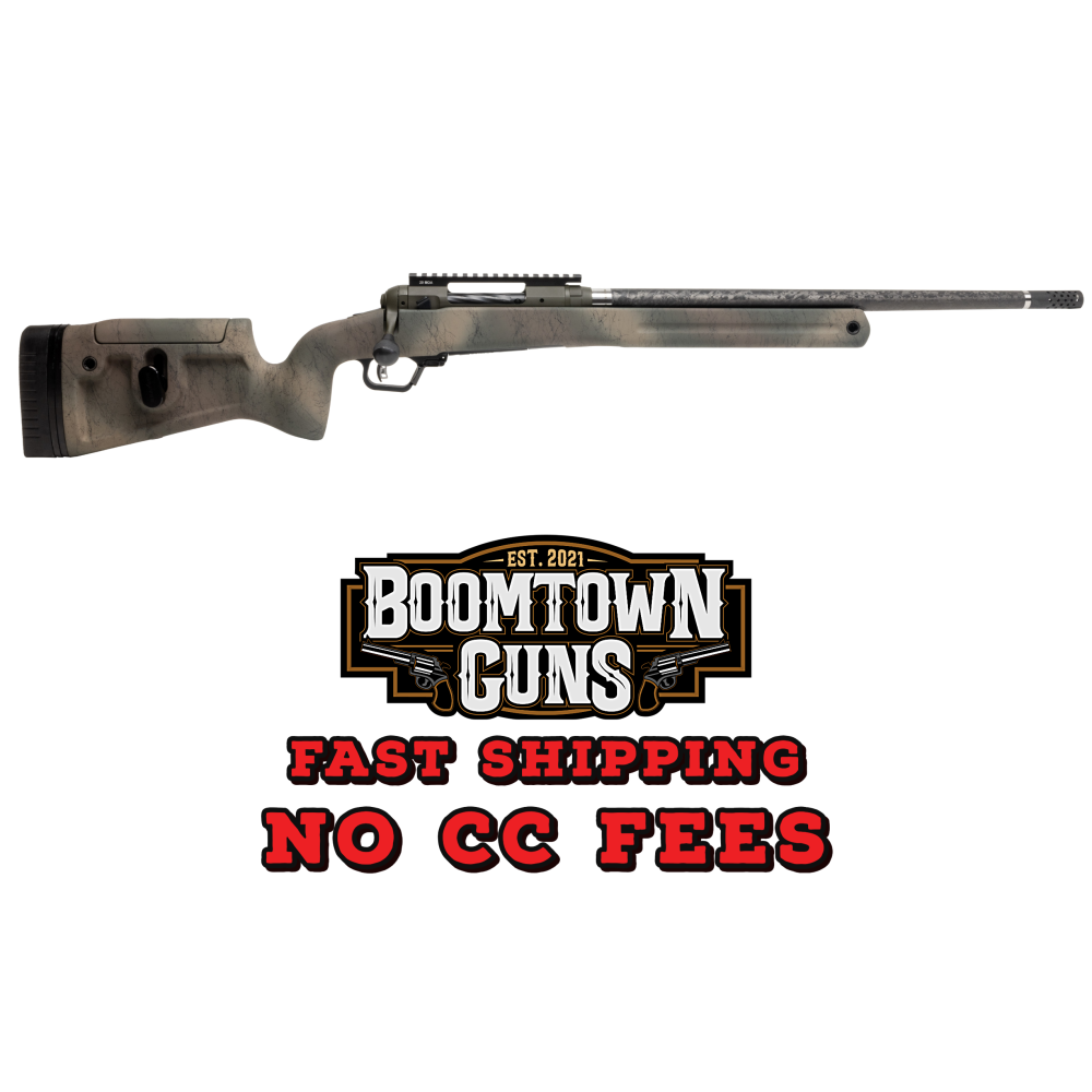 Savage Arms 58162 110 Pro Pursuit 300 WM 3+1 20 Olive Dark Green Cerakote Earth-Tone Camo/Black Web Right Hand