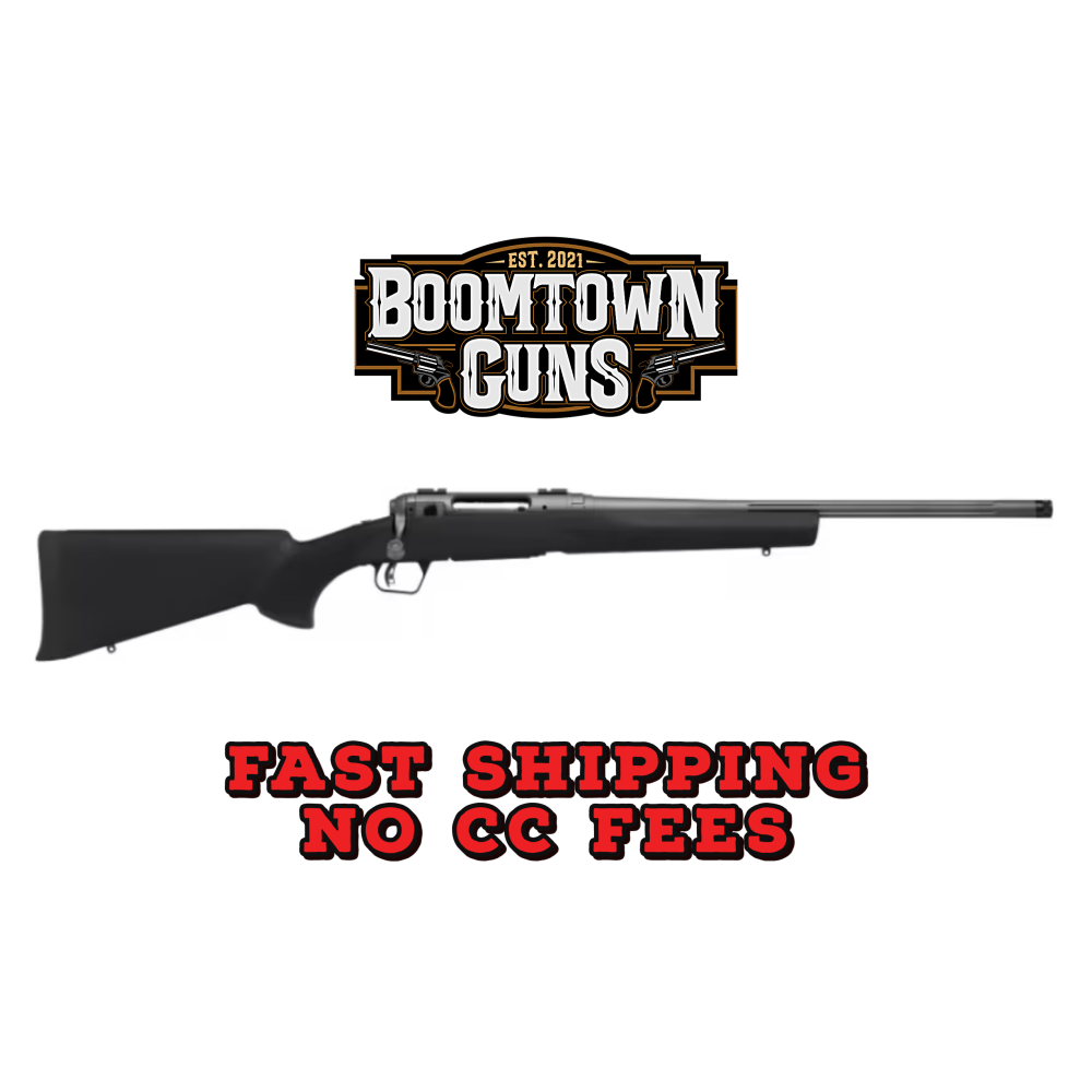 Savage Arms 58275 110 Trail Hunter Lite Full Size 6.5 PRC 2+1 20 Fluted/Threaded Barrel, Drilled & Tapped Steel Receiver, Black Fixed Synthetic Stock