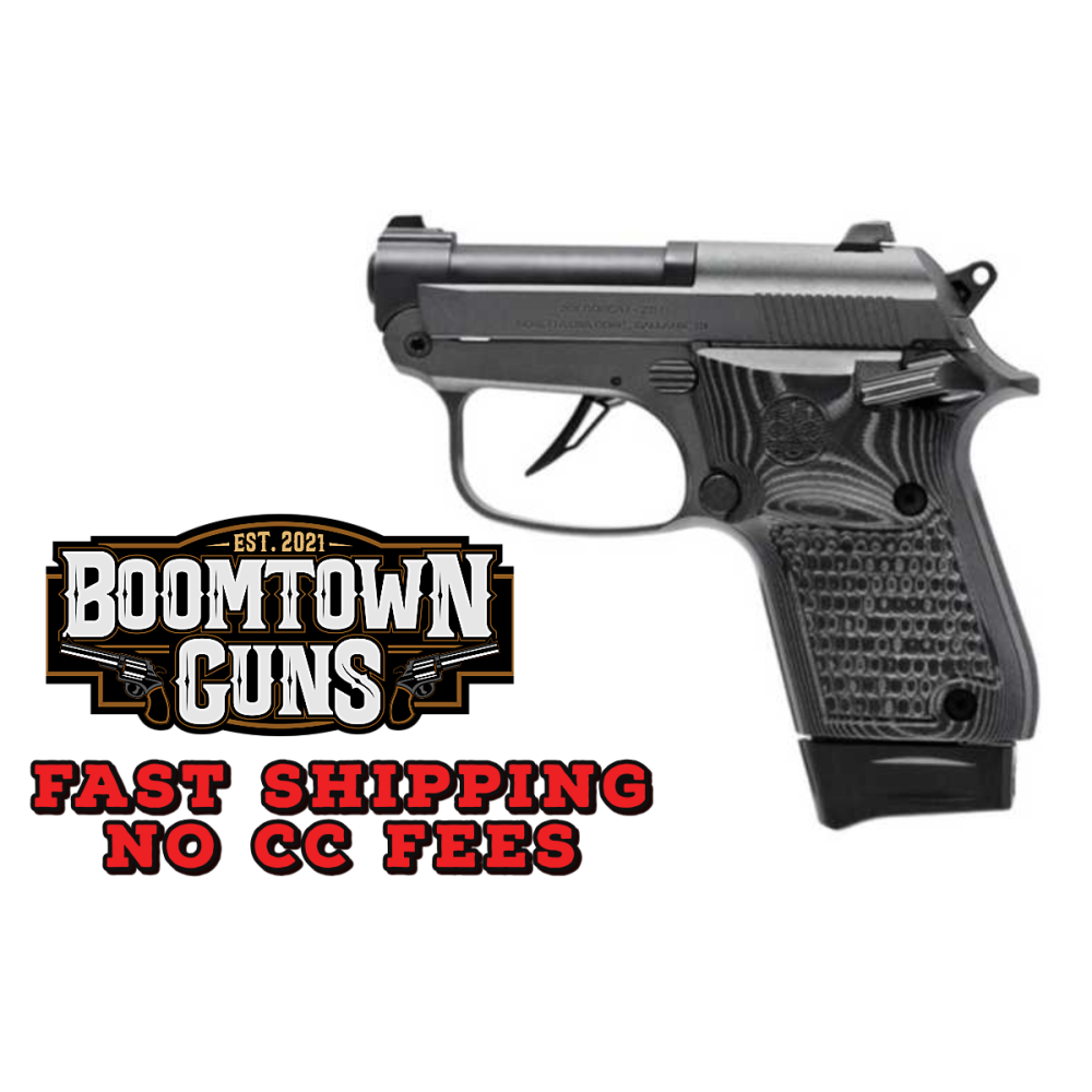 Beretta USA J20X22R8M2 20X Bobcat You're On Your Own  22 LR 8+1 2.40 Black Steel Barrel, Silver Cerakote ELS/Serrated Steel Slide, Black Polymer Frame w/Beavertail, Helica Texture Grip