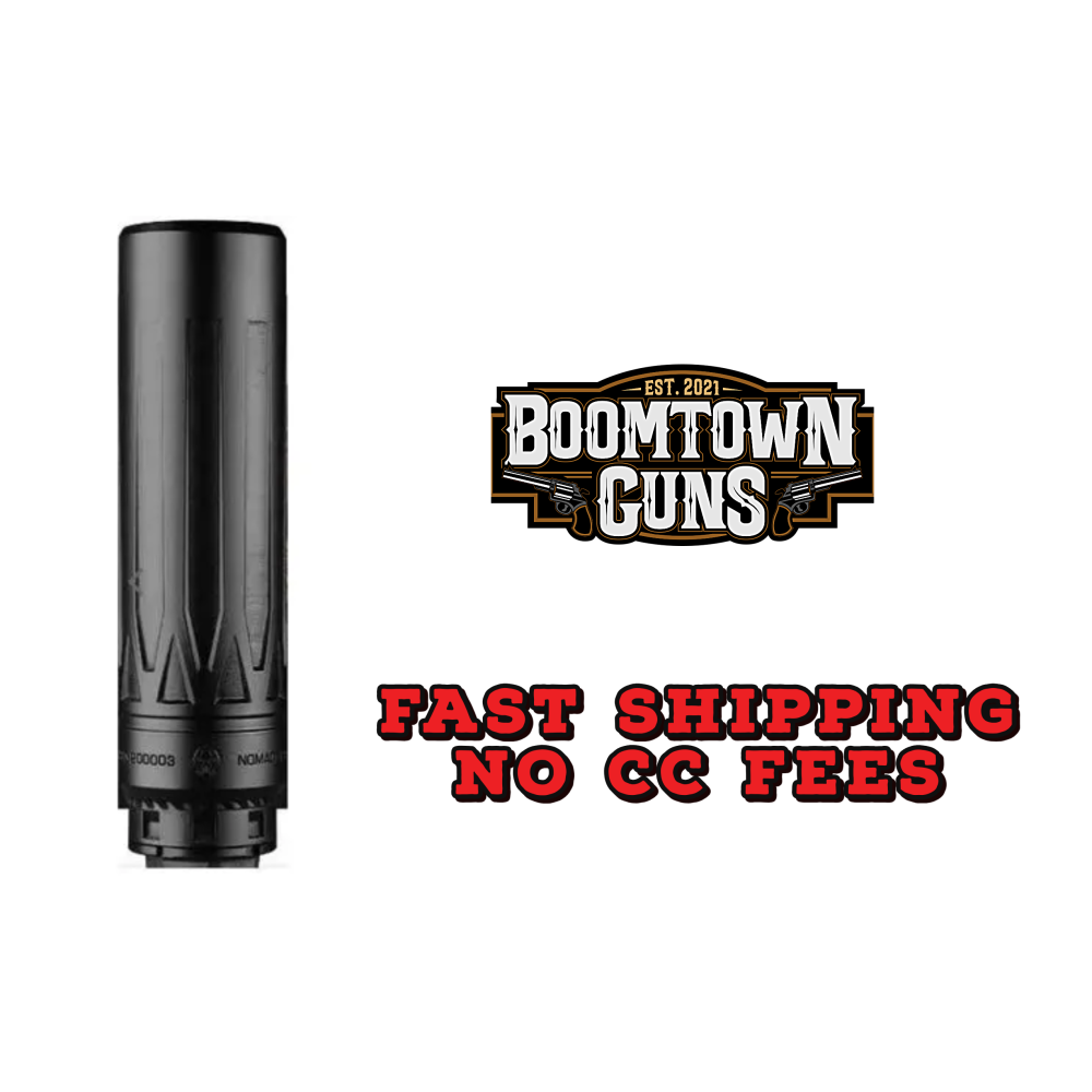 Dead Air Armament Nomad-TI XC, Suppressor, 7.03 Length, Rated Up to 300 Remington Ultra Magnum, Titanium, Cerakote Finish, Black, Xeno Adapter & DA124 Omni Brake NOMADTIXCXENOBLK
