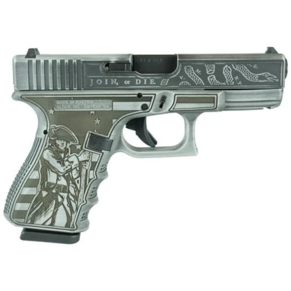 GLO 19 9MM LIVE OR DIE PATRI GR