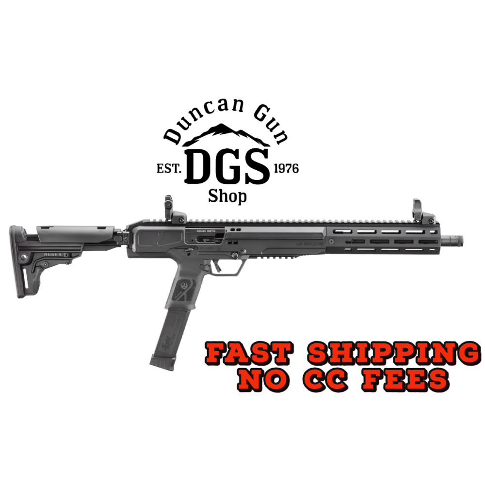 Ruger 19307 LC Carbine 10mm Auto 30+1 16.25 Black Anodized Threaded Barrel, Black Anodized Picatinny Rail Aluminum Receiver, M-LOK Handguard, Adj Folding Black Polymer Stock, Ambidextrous