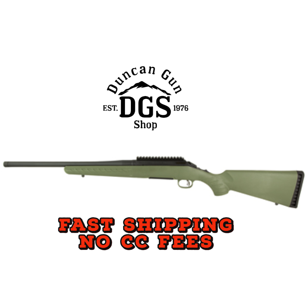 Ruger 6974 American Predator  Full Size 308 Win 4+1 18 Matte Black Threaded Barrel, Matte Black Steel Receiver w/Picatinny Rail, Moss Green Fixed Synthetic Stock