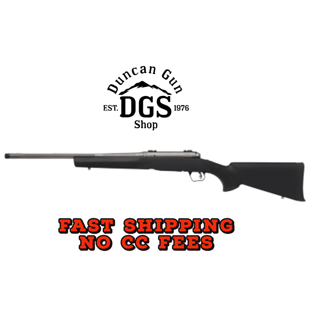 Savage Arms 58280 110 Trail Hunter Lite Full Size 450 Bushmaster 3+1 20 Fluted/Threaded Barrel, Drilled & Tapped Steel Receiver, Black Fixed Synthetic Stock