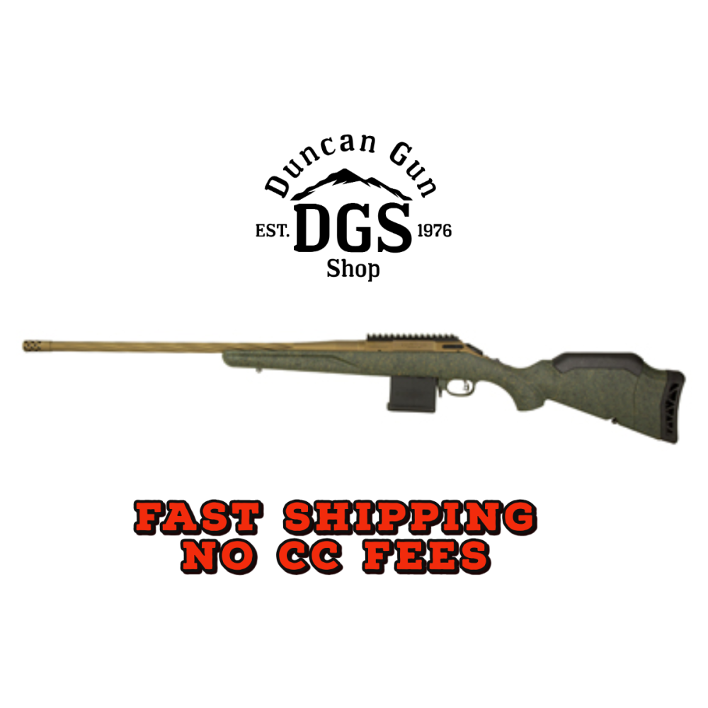 Ruger 46938 American Predator Gen II Full Size 204 Ruger 10+1 22 Burnt Bronze Cerakote Threaded Barrel, Picatinny Rail Steel Receiver, Green Splatter Adjustable Synthetic Stock