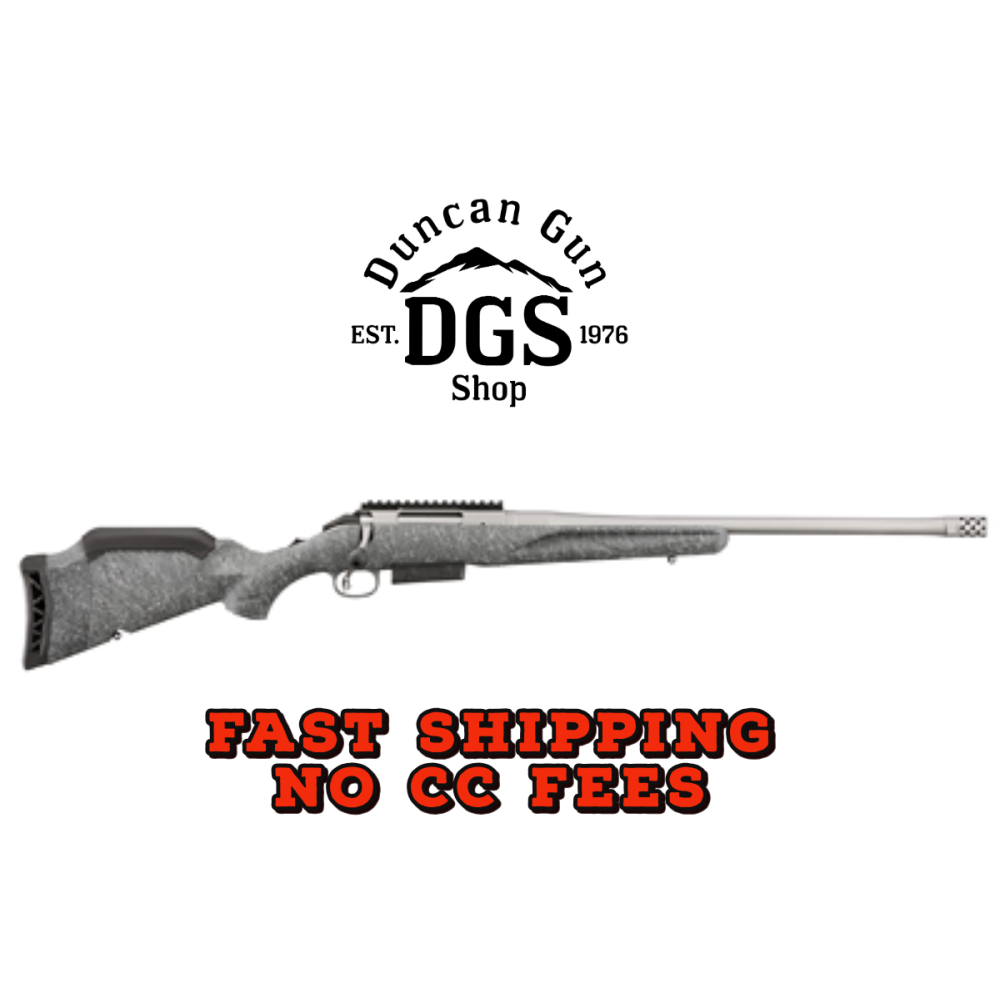 Ruger 46905 American Gen 2 450 Bushmaster 3+1, 20 Gun Metal Gray Cerakote Steel Threaded Barrel, Gun Metal Gray Cerakote Receiver w/Picatinny Rail, Gray Splatter Adjustable Synthetic Stock Ruger 46905 American Gen 2 450 Bushmaster 3+1, 20 Gun Metal Gray Cerakote Steel Threaded Barrel, Gun Metal Gray Cerakote Receiver w/Picatinny Rail, Gray Splatter Adjustable Synthetic Stock