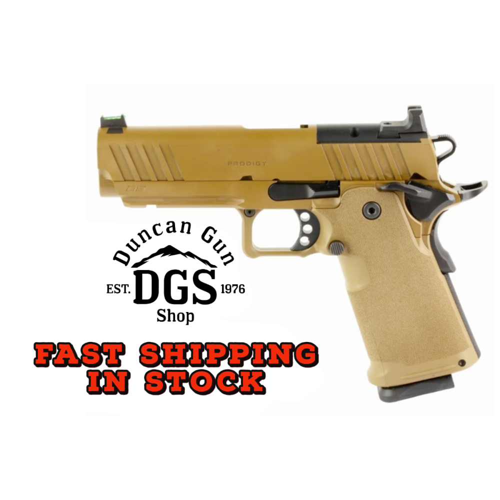 SPRINGFIELD ARMORY 1911 DS PRODIGY 4.25IN AOS 9MM 20RD COYOTE BROWN PH9117AOSCB