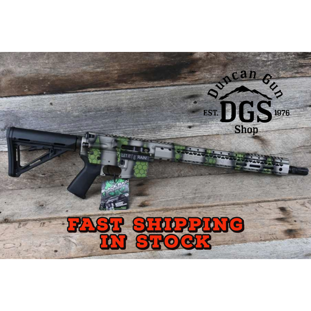 Black Rain Ordinance SPEC15 5.56mm NATO 16in Green Scratch Camo