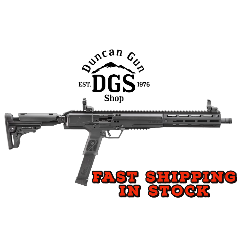 Ruger 19307 LC Carbine 10mm Auto 30+1 16.25 Black Anodized Threaded Barrel, Black Anodized Picatinny Rail Aluminum Receiver, M-LOK Handguard, Adj Folding Black Polymer Stock, Ambidextrous