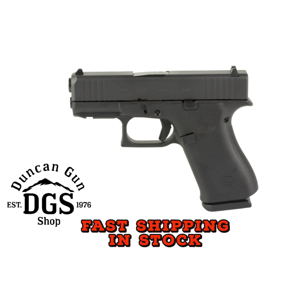 GLOCK 43X SUB COMPACT 9MM 10RD 3.41" UX4350201FR