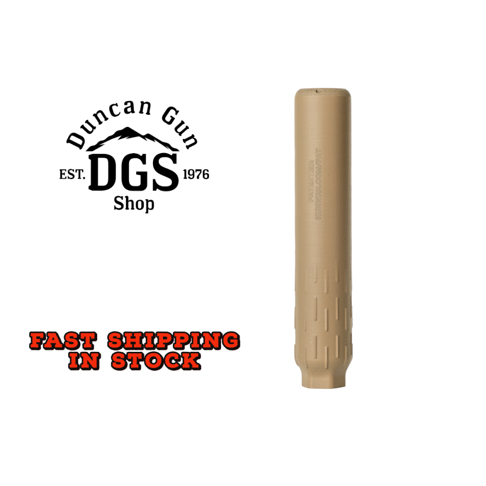 HUXWRX Safety Company Flow 22 Ti, Suppressor, 22 LR, Cerakote Finish, Flat Dark Earth, Grade 5 Titanium, 1/2x28 Direct Thread 3166