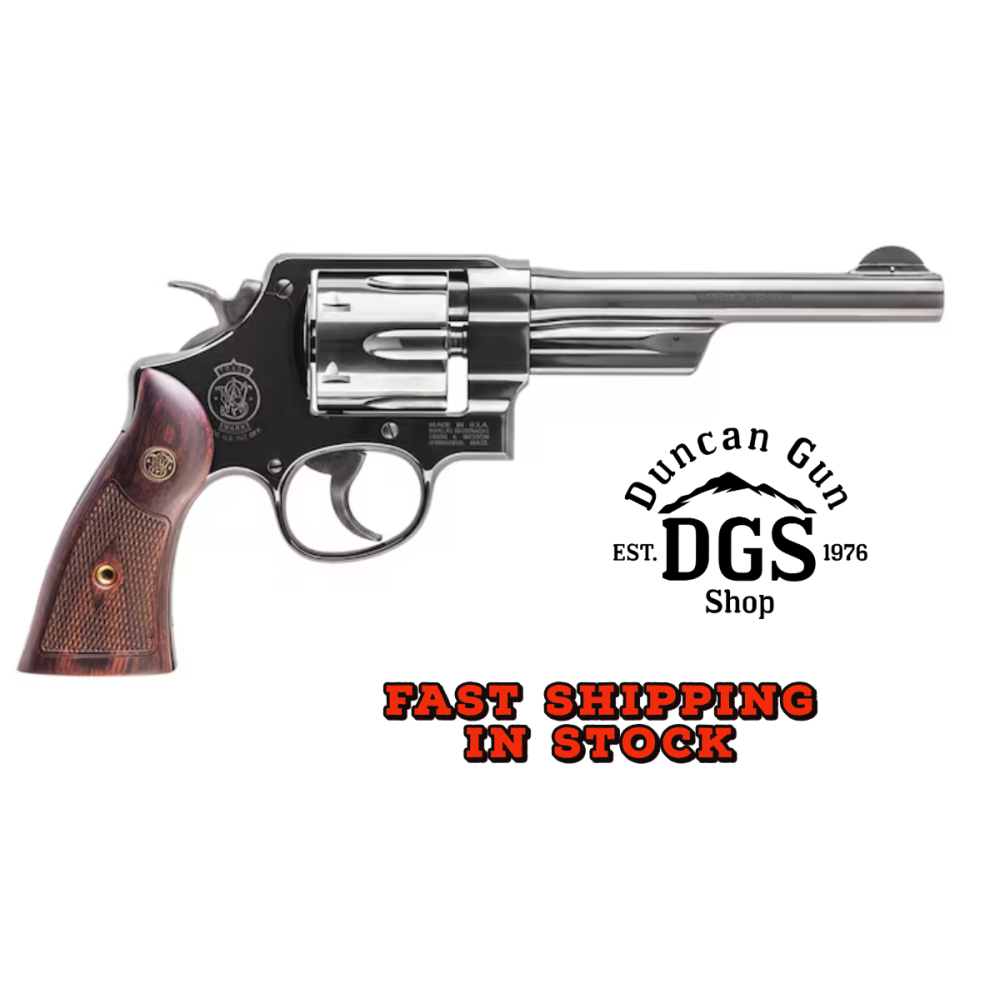 SMITH & WESSON MODEL 20 357 MAGNUM 6RD WALNUT GRIP 14302