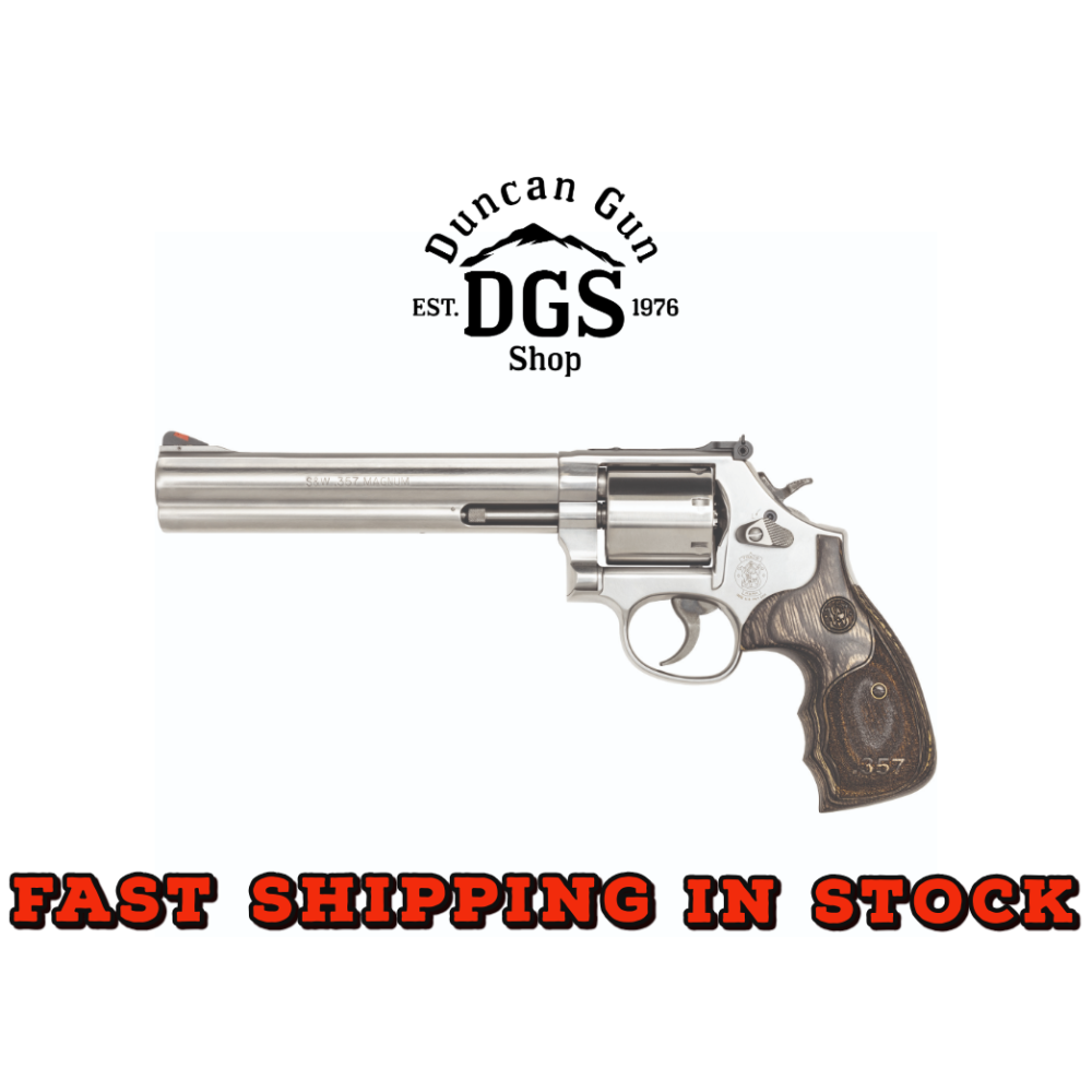 S&W 686+ 357 7SS 7RD WOOD AS