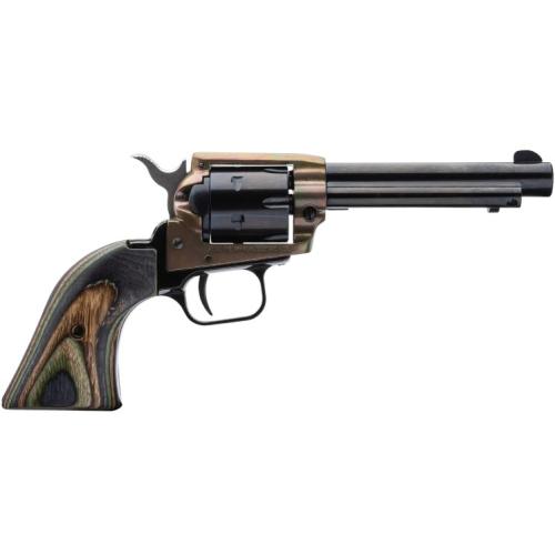 Heritage Mfg RR22MCH4 Rough Rider 22 LR/22 WMR 6 Shot, 4.75" Black Steel Barrel & Cylinder