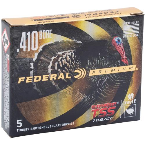 Federal PTSS419F8 Premium Turkey Heavyweight TSS 410Gauge 3" 13/16oz 8Shot 5 Per Box
