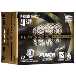 Federal Punch 165gr 40S&W, 20rnds