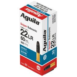 Aguila 22LR Sniper Subsonic 60gr, 50rnds