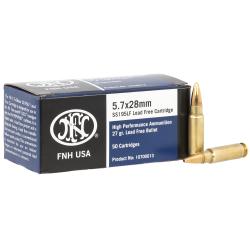 FN 10700013 High Performance 5.7x28mm 27gr Lead Free HP 50Rnds/Box