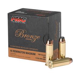 PMC 44B Bronze 44RemMag 180gr Jacketed Hollow Point 25 Per Box