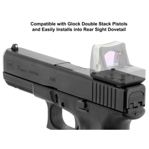 RMR Mount for Glock Rear Sight Dovetail - UTG Super Slim