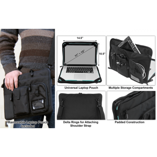 UTG® 9-2-5 BRIEFCASE, 16"X4"X12", BLACK