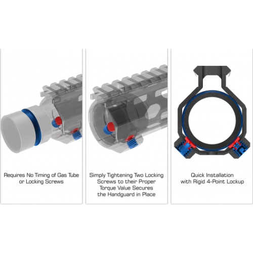 UTG PRO Arwen 15" M-LOK Free Float Handguard, Black