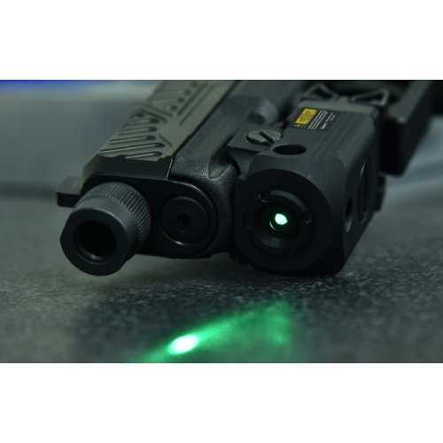 Compact Pistol Green Laser, Ambidextrous