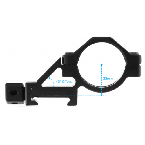 Picatinny Offset Ring Mount