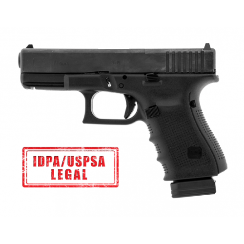 +0 Base Pad, for GLOCK® 9mm/.40 OEM Magazine, Black Aluminum