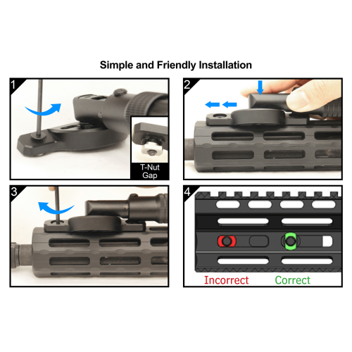 UTG® RECON FLEX® Bipod, 5.7" -8.0" Center Height, M-LOK®