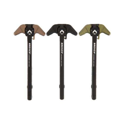 BA Breach Charging Handle AR15 - Large Lever OD GREEN