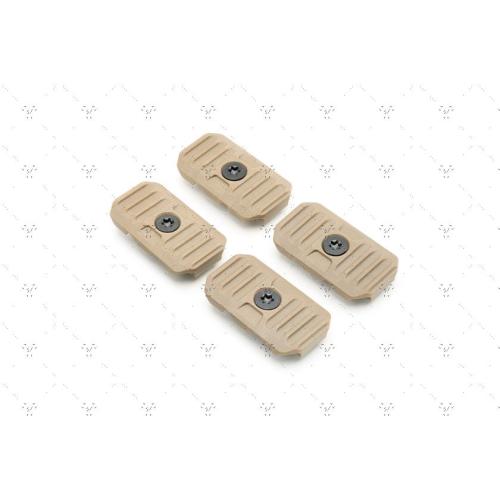M-LOK Cable Management Covers - SHORT FDE 4-PACK