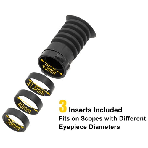 Rubber Scope Eyeshade for 36, 40, 41.5, 43 mm Eyepiece UTG®