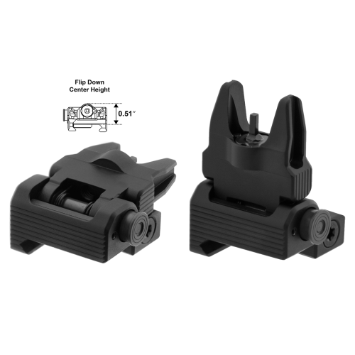 Spring-Loaded AR15 Flip-up Front Sight