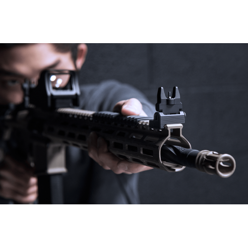 Spring-Loaded AR15 Flip-up Front Sight