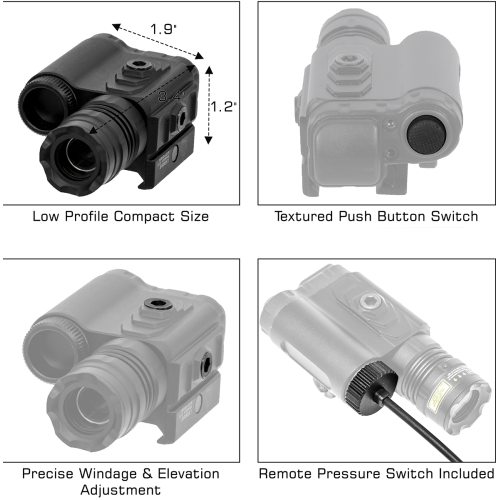BULLDOT® Instant Target Aiming Compact Green Laser - UTG®